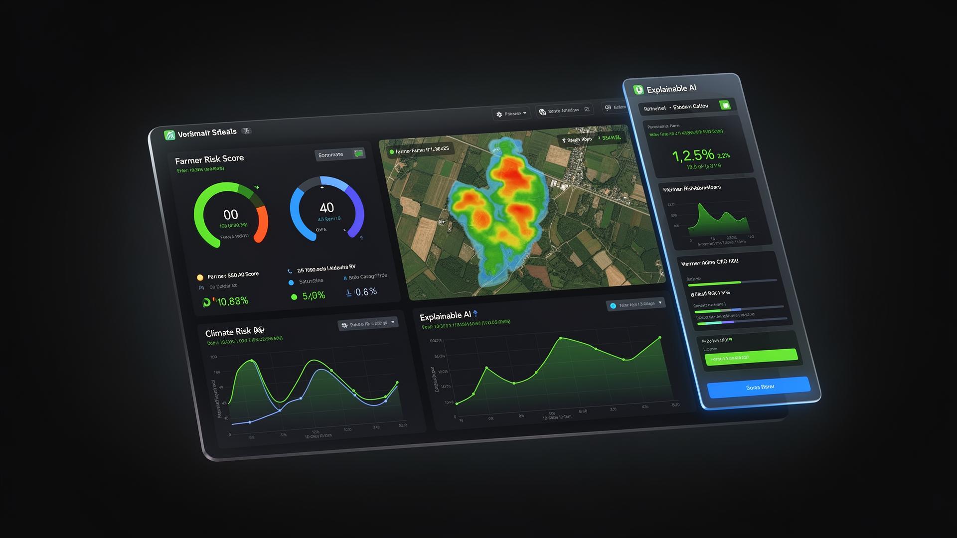 KilimoLens risk intelligence dashboard